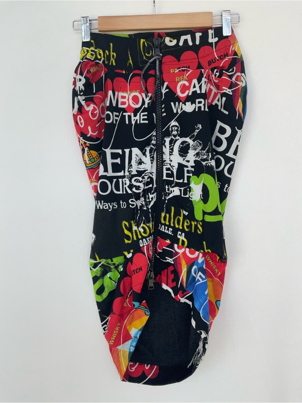 Vivienne Westwood Black Graphic Midi Skirt with Multicolor Print - Picture 6 of 15